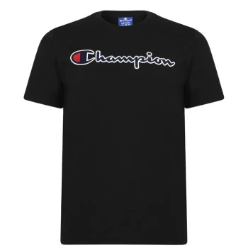 Image of Champion Logo T Shirt - Black