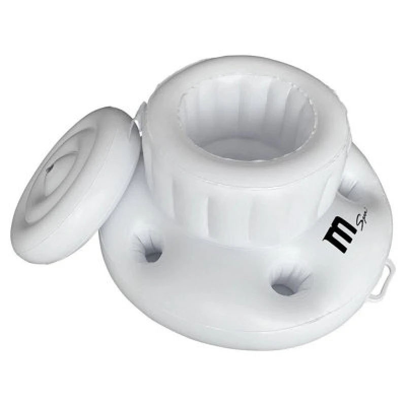 Image of Shatchi Inflatable Waterproof PVC Icebox/Drink & Snack Box Fits Accessories for MSpa Hot Tubs, White White