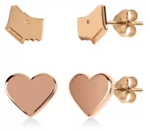 Image of Radley RYJ1166S-CARD Love Heart Rose Gold Plated Jewellery