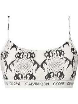 Image of Calvin Klein Snake Print Unlined Bralette