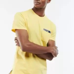 Image of Barbour Mens Durnbridge T-Shirt - Lemon - L