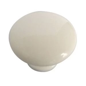 Image of BQ White Round Internal Knob Cabinet knob D40 mm