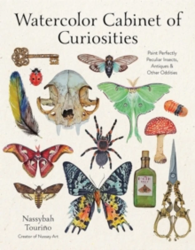 Image of Watercolor Cabinet of Curiosities : Paint Perfectly Peculiar Insects, Antiques & Other Oddities Paperback / softback