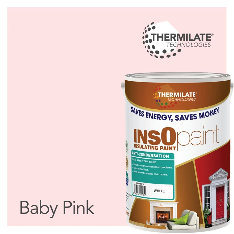 Image of THERMILATE TECHNOLOGIES Anti Condensation Paint - 5L in Baby Pink Baby Pink Unisex 5L