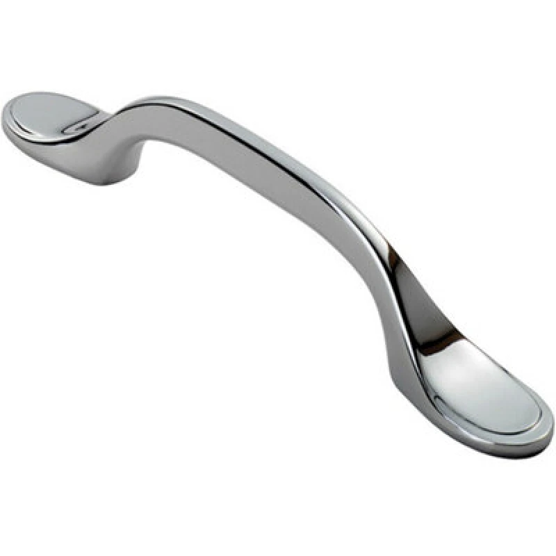 Image of Loops 128mm Shaker Style Cabinet Pull Handle 76mm Fixing Centres Polished Chrome Multi unisex