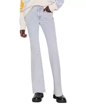 Image of Frame Le High Flare Jeans in Solar Stripe