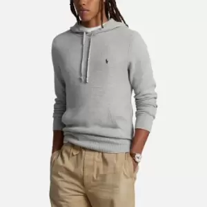 Image of Polo Ralph Lauren Waffle-Knit Cotton Sweatshirt - M