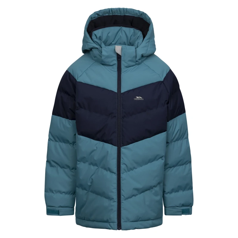 Image of Trespass Aldery Padded Jacket in Teal Size: 3-4 Years Teal Unisex 3-4 Years