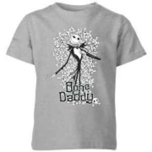 Image of The Nightmare Before Christmas Jack Skellington Bone Daddy Kids T-Shirt - Grey - 7-8 Years