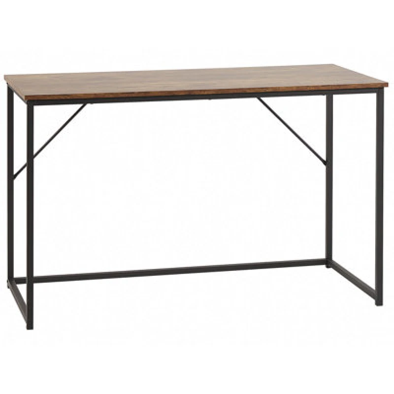 Image of Beliani Home Office Desk Pembro Dark Brown 120 Cm 55 Cm