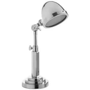 Image of Premier Housewares Macon Adjustable Table Lamp - Silver Finish
