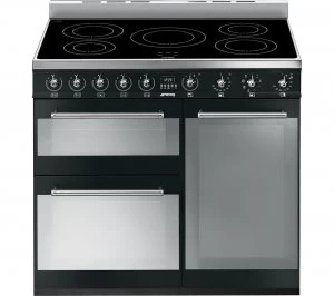 Image of SMEG Symphony SY93IBL 90cm Electric Induction Range Cooker
