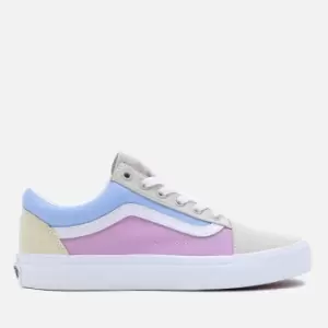 Image of Vans Unisex Vans Unisex Old Skool Trainers - Pastel Multi Trainers - Pastel Multi - UK 6
