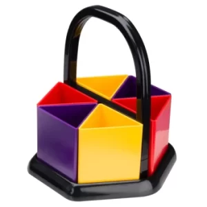 Image of Adventa Handi-Holder Assorted Colours Desk Tidy