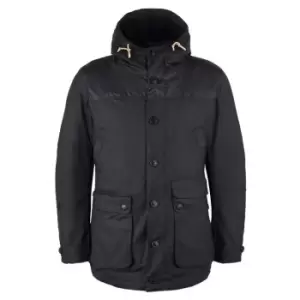 Image of Barbour Game Parka Wax - Black