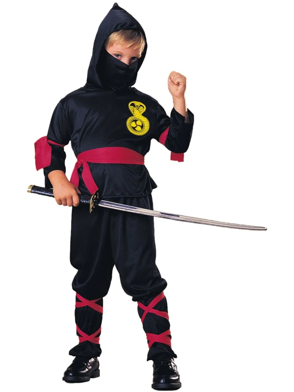 Image of HAUNTED HOUSE BLACK Ninja - CHILDRENS - L