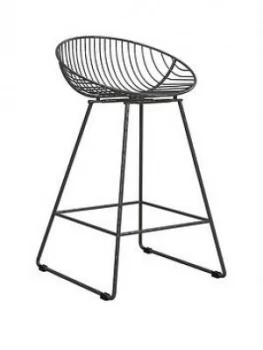 Image of Cosmoliving Ellis Wire Bar Stool- Grey