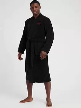 Image of Hugo Bodywear Terry Gown - Black