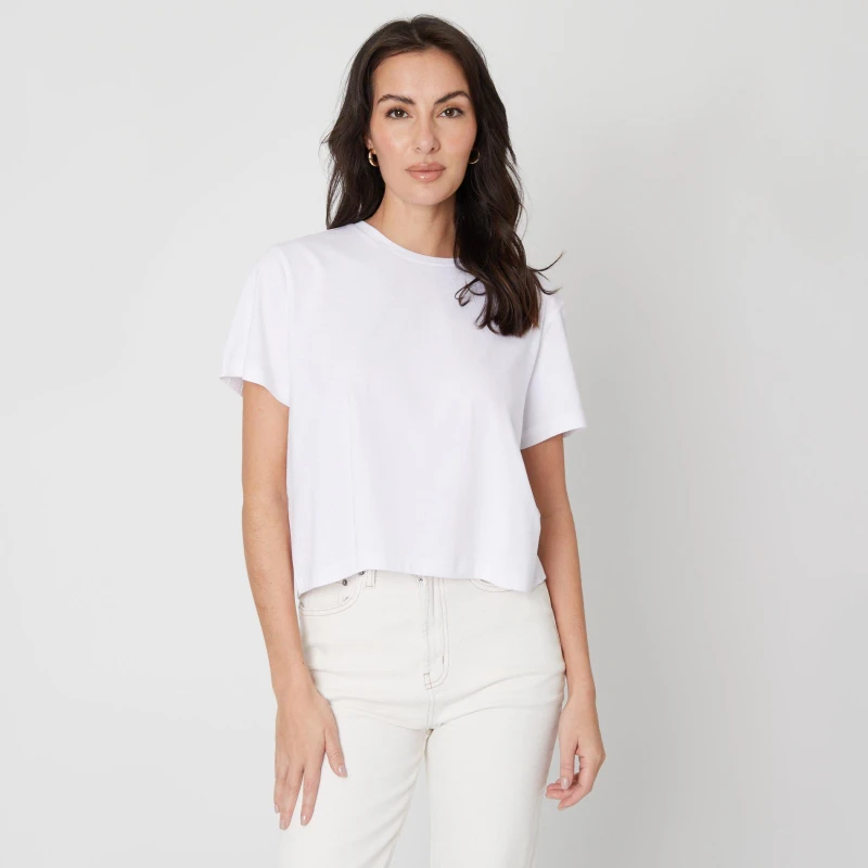 Image of Be You Boxy T-Shirt - White White 8