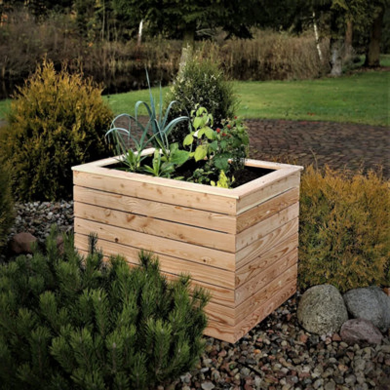 Image of Shire Irena Larch Timber Deep Trough Planter