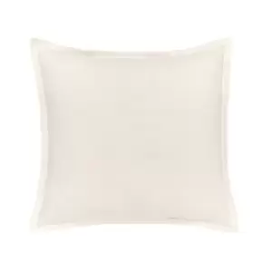 Image of William Morris Pure Linen Cotton Sham Pillowcase, White