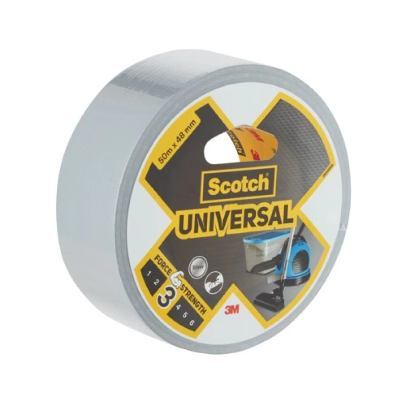 Image of Scotch Scotch Universal Duct Tape Silver 48mm x 50m 7100205300 7100205300