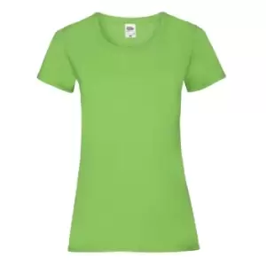 Image of Fruit Of The Loom Ladies/Womens Lady-Fit Valueweight Short Sleeve T-Shirt (Pack Of 5) (L) (Lime)