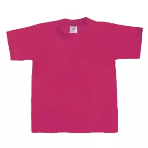 Image of B&C Kids/Childrens Exact 190 Short Sleeved T-Shirt (7-8) (Sorbet)