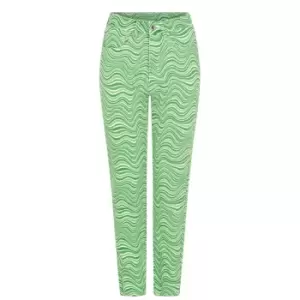 Image of Daisy Street Wavy Mom Jeans Womens - Green