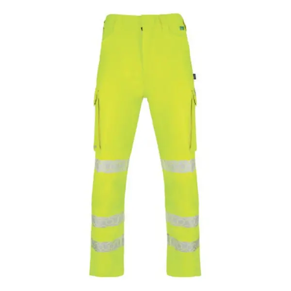 Image of Beeswift Envirowear Beeswift Envirowear High Visibility Trousers Saturn Yellow 40T EWCTRSY40T