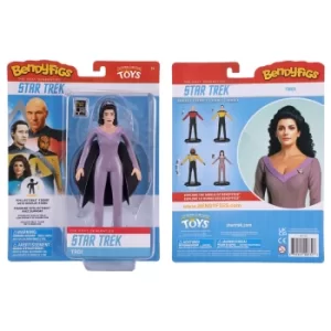 Image of Noble Collection Star Trek Counseler Troi BendyFig 7.5" Action Figure