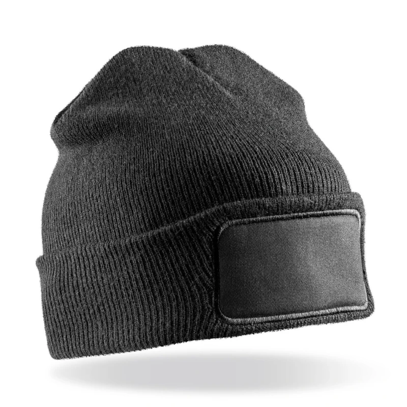 Image of Result Result Men Thinsulate Printer Beanie in Black One Size Male 5059699807303