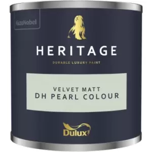 Image of Dulux Heritage Velvet Matt DH Pearl Colour Matt Emulsion Paint 125ml