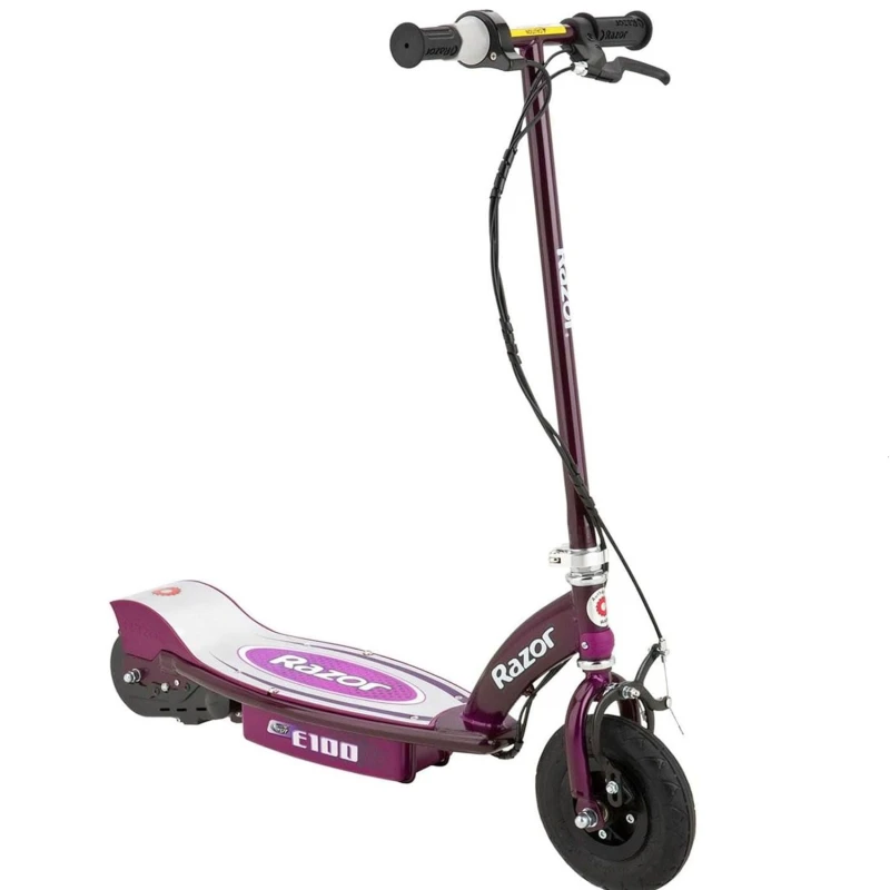 Image of Razor E100 Electric Scooter - Purple Size: 3 Pack Purple Unisex 3 Pack