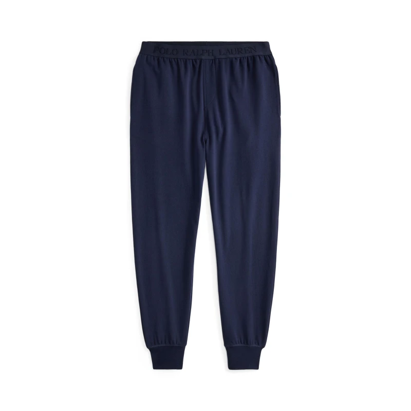 Image of Polo Ralph Lauren Mens Tonal Taped Closed Hem Jersey Joggers Cruise Navy male S
