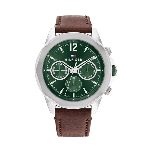 Image of Tommy Hilfiger 1792064 Lars Brown Leather Strap Watch - W95307