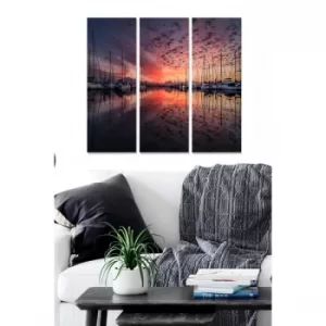 Image of MDF1802340 Multicolor Decorative MDF Painting (3 Pieces)