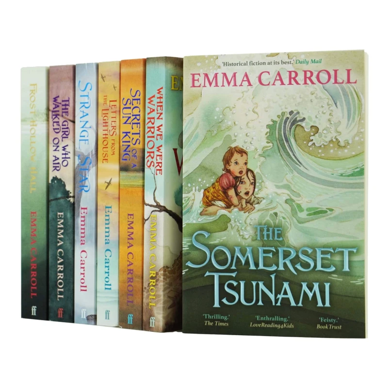 Image of Emma Carroll Collection 7 Books Set Frost Hollow Hall,Strange Star,Somerset Tsun Emma Carroll Books