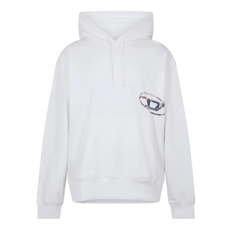 Image of Diesel Mens Macs Flpa Crew Sweatshirt Bright White male S