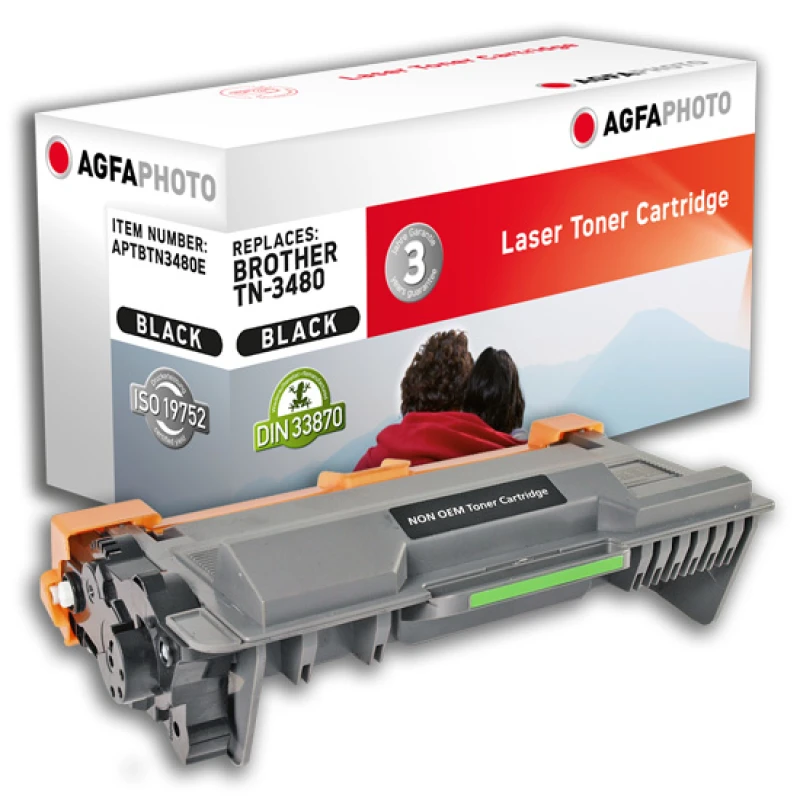 Image of AgfaPhoto APTBTN3480E toner cartridge Compatible Black