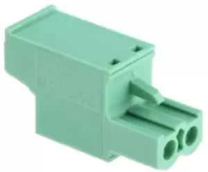 Image of Phoenix Contact FRONT-MSTB 2.5/ 2-ST-5.08 2-pin PCB Terminal Block, 5.08mm Pitch Rows