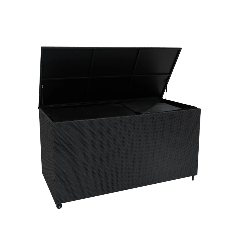 Image of Monstershop Rattan Storage Box 700L - Black Unisex