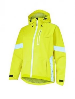 Image of MADISON Prima Womens Waterproof Cycling Jacket - Yellow , Yellow, Size 12, Women