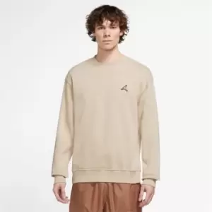 Image of Air Jordan Essentials Mens Fleece Crew - Beige
