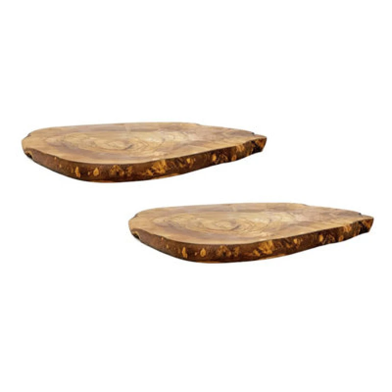 Image of Verano Spanish Ceramics Olive Wood Natural Grained Rustic Kitchen Dining Table Countertop Trivet (L) 30cm Natural unisex