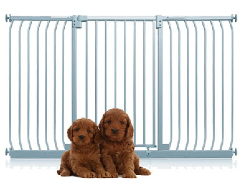 Image of Bettacare Extra Tall Elite Dog Gate, 170Cm - 179Cm, Matt Grey, Extra Tall 96.8Cm In Height, Pressure Fit Pet Gate