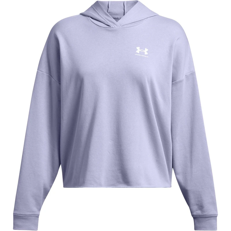 Image of Under Armour Armour Ua Rival Terry Os Hoodie Sweatshirt Womens - Purple Purple 8