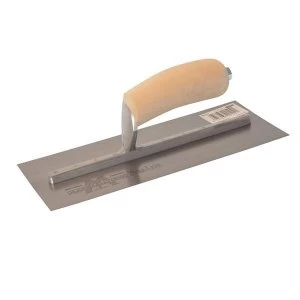 Image of Marshalltown MXS7 Plasterer's Finishing Trowel Wooden Handle 12 x 5in