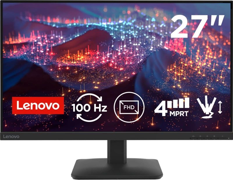 Image of Lenovo L27-4e computer monitor 68.6cm (27") 1920 x 1080 pixels Full HD LED Black 68CDKAC1UK