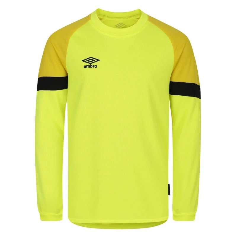 Image of Umbro Long Sleeve Goal Keeper Jersey Yellow Black male S